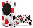 WraptorSkinz Skin Wrap compatible with the 2020 XBOX Series S Console and Controller Lots of Dots Red on White (XBOX NOT INCLUDED)