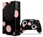 WraptorSkinz Skin Wrap compatible with the 2020 XBOX Series S Console and Controller Lots of Dots Pink on Black (XBOX NOT INCLUDED)