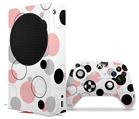 WraptorSkinz Skin Wrap compatible with the 2020 XBOX Series S Console and Controller Lots of Dots Pink on White (XBOX NOT INCLUDED)