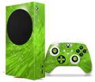 WraptorSkinz Skin Wrap compatible with the 2020 XBOX Series S Console and Controller Stardust Green (XBOX NOT INCLUDED)