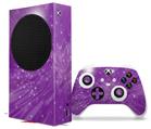 WraptorSkinz Skin Wrap compatible with the 2020 XBOX Series S Console and Controller Stardust Purple (XBOX NOT INCLUDED)