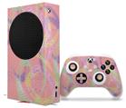 WraptorSkinz Skin Wrap compatible with the 2020 XBOX Series S Console and Controller Neon Swoosh on Pink (XBOX NOT INCLUDED)