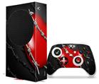 WraptorSkinz Skin Wrap compatible with the 2020 XBOX Series S Console and Controller Barbwire Heart Red (XBOX NOT INCLUDED)