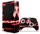 WraptorSkinz Skin Wrap compatible with the 2020 XBOX Series S Console and Controller Radioactive Red (XBOX NOT INCLUDED)