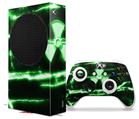 WraptorSkinz Skin Wrap compatible with the 2020 XBOX Series S Console and Controller Radioactive Green (XBOX NOT INCLUDED)