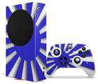 WraptorSkinz Skin Wrap compatible with the 2020 XBOX Series S Console and Controller Rising Sun Japanese Flag Blue (XBOX NOT INCLUDED)