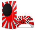 WraptorSkinz Skin Wrap compatible with the 2020 XBOX Series S Console and Controller Rising Sun Japanese Flag Red (XBOX NOT INCLUDED)