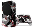 WraptorSkinz Skin Wrap compatible with the 2020 XBOX Series S Console and Controller Abstract 02 Red (XBOX NOT INCLUDED)