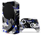 WraptorSkinz Skin Wrap compatible with the 2020 XBOX Series S Console and Controller Abstract 02 Blue (XBOX NOT INCLUDED)