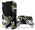 WraptorSkinz Skin Wrap compatible with the 2020 XBOX Series S Console and Controller Abstract 02 Yellow (XBOX NOT INCLUDED)