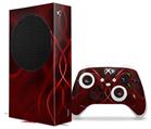 WraptorSkinz Skin Wrap compatible with the 2020 XBOX Series S Console and Controller Abstract 01 Red (XBOX NOT INCLUDED)