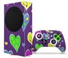 WraptorSkinz Skin Wrap compatible with the 2020 XBOX Series S Console and Controller Crazy Hearts (XBOX NOT INCLUDED)