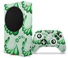 WraptorSkinz Skin Wrap compatible with the 2020 XBOX Series S Console and Controller Petals Green (XBOX NOT INCLUDED)