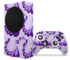 WraptorSkinz Skin Wrap compatible with the 2020 XBOX Series S Console and Controller Petals Purple (XBOX NOT INCLUDED)