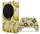 WraptorSkinz Skin Wrap compatible with the 2020 XBOX Series S Console and Controller Petals Yellow (XBOX NOT INCLUDED)