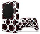 WraptorSkinz Skin Wrap compatible with the 2020 XBOX Series S Console and Controller Red And Black Squared (XBOX NOT INCLUDED)