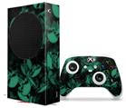 WraptorSkinz Skin Wrap compatible with the 2020 XBOX Series S Console and Controller Skulls Confetti Seafoam Green (XBOX NOT INCLUDED)