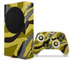 WraptorSkinz Skin Wrap compatible with the 2020 XBOX Series S Console and Controller Camouflage Yellow (XBOX NOT INCLUDED)