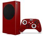 WraptorSkinz Skin Wrap compatible with the 2020 XBOX Series S Console and Controller Solids Collection Red Dark (XBOX NOT INCLUDED)