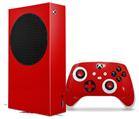 WraptorSkinz Skin Wrap compatible with the 2020 XBOX Series S Console and Controller Solids Collection Red (XBOX NOT INCLUDED)