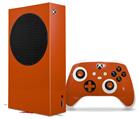 WraptorSkinz Skin Wrap compatible with the 2020 XBOX Series S Console and Controller Solids Collection Burnt Orange (XBOX NOT INCLUDED)