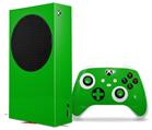 WraptorSkinz Skin Wrap compatible with the 2020 XBOX Series S Console and Controller Solids Collection Green (XBOX NOT INCLUDED)
