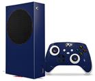 WraptorSkinz Skin Wrap compatible with the 2020 XBOX Series S Console and Controller Solids Collection Navy Blue (XBOX NOT INCLUDED)