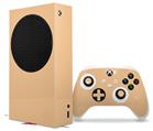 WraptorSkinz Skin Wrap compatible with the 2020 XBOX Series S Console and Controller Solids Collection Peach (XBOX NOT INCLUDED)