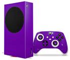 WraptorSkinz Skin Wrap compatible with the 2020 XBOX Series S Console and Controller Solids Collection Purple (XBOX NOT INCLUDED)