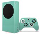 WraptorSkinz Skin Wrap compatible with the 2020 XBOX Series S Console and Controller Solids Collection Seafoam Green (XBOX NOT INCLUDED)