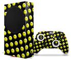 WraptorSkinz Skin Wrap compatible with the 2020 XBOX Series S Console and Controller Smileys on Black (XBOX NOT INCLUDED)