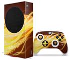 WraptorSkinz Skin Wrap compatible with the 2020 XBOX Series S Console and Controller Mystic Vortex Yellow (XBOX NOT INCLUDED)