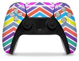 WraptorSkinz Skin Wrap compatible with the Sony PS5 DualSense Controller Zig Zag Colors 04 (CONTROLLER NOT INCLUDED)