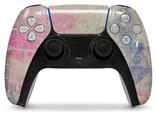 WraptorSkinz Skin Wrap compatible with the Sony PS5 DualSense Controller Pastel Abstract Pink and Blue (CONTROLLER NOT INCLUDED)