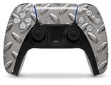 WraptorSkinz Skin Wrap compatible with the Sony PS5 DualSense Controller Diamond Plate Metal 02 (CONTROLLER NOT INCLUDED)