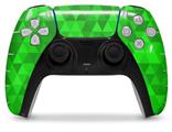 WraptorSkinz Skin Wrap compatible with the Sony PS5 DualSense Controller Triangle Mosaic Green (CONTROLLER NOT INCLUDED)