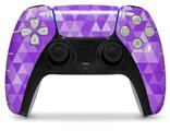 WraptorSkinz Skin Wrap compatible with the Sony PS5 DualSense Controller Triangle Mosaic Purple (CONTROLLER NOT INCLUDED)