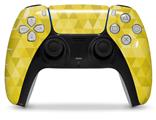 WraptorSkinz Skin Wrap compatible with the Sony PS5 DualSense Controller Triangle Mosaic Yellow (CONTROLLER NOT INCLUDED)