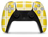 WraptorSkinz Skin Wrap compatible with the Sony PS5 DualSense Controller Squared Yellow (CONTROLLER NOT INCLUDED)