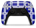 WraptorSkinz Skin Wrap compatible with the Sony PS5 DualSense Controller Squared Royal Blue (CONTROLLER NOT INCLUDED)
