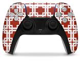 WraptorSkinz Skin Wrap compatible with the Sony PS5 DualSense Controller Boxed Red Dark (CONTROLLER NOT INCLUDED)