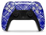 WraptorSkinz Skin Wrap compatible with the Sony PS5 DualSense Controller Wavey Royal Blue (CONTROLLER NOT INCLUDED)