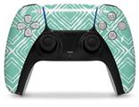 WraptorSkinz Skin Wrap compatible with the Sony PS5 DualSense Controller Wavey Seafoam Green (CONTROLLER NOT INCLUDED)