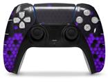 WraptorSkinz Skin Wrap compatible with the Sony PS5 DualSense Controller HEX Purple (CONTROLLER NOT INCLUDED)