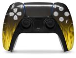 WraptorSkinz Skin Wrap compatible with the Sony PS5 DualSense Controller Fire Yellow (CONTROLLER NOT INCLUDED)