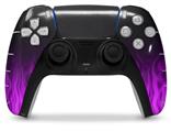 WraptorSkinz Skin Wrap compatible with the Sony PS5 DualSense Controller Fire Purple (CONTROLLER NOT INCLUDED)