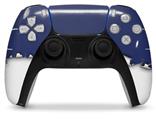 WraptorSkinz Skin Wrap compatible with the Sony PS5 DualSense Controller Ripped Colors Blue White (CONTROLLER NOT INCLUDED)