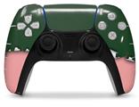 WraptorSkinz Skin Wrap compatible with the Sony PS5 DualSense Controller Ripped Colors Green Pink (CONTROLLER NOT INCLUDED)