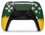 WraptorSkinz Skin Wrap compatible with the Sony PS5 DualSense Controller Ripped Colors Green Yellow (CONTROLLER NOT INCLUDED)