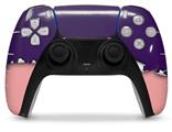 WraptorSkinz Skin Wrap compatible with the Sony PS5 DualSense Controller Ripped Colors Purple Pink (CONTROLLER NOT INCLUDED)